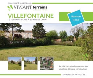 terrain Villefontaine - viviant terrains -terrains à la vente viabilisé, libre de construction